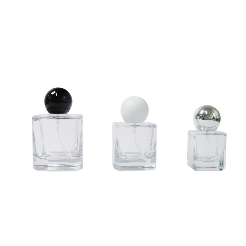 30ml 50ml 100ml Transparent Square Makapal na Bottom Glass Perfume Bote